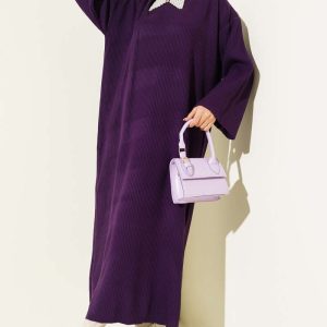 Pletena Maxi Haljina – Rebrasti Kroj