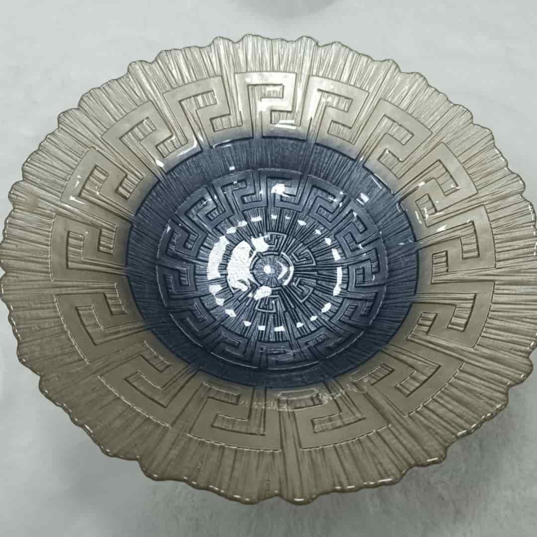 Elegantna dekorativna plavo-zlatna zdjela - Image 2