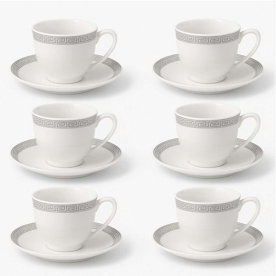 Porculanske šoljice sa grčkim motivom – Set 6 kom