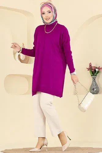 Dugi pleteni džemper