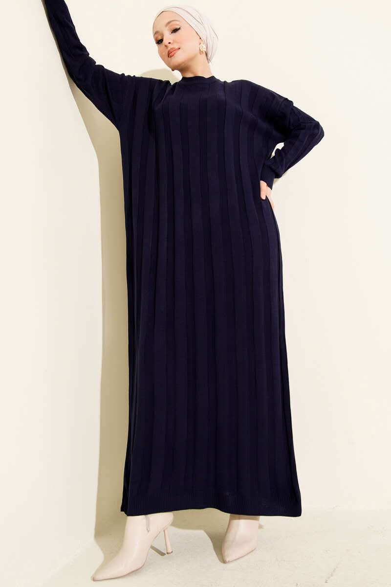 Elegantna pletena maxi haljina - Image 5