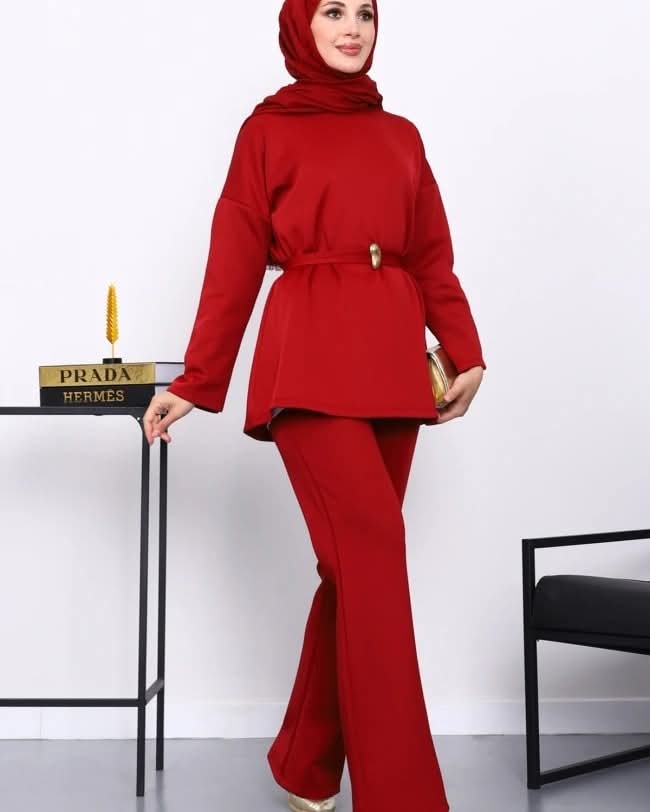 Elegantni dvodijelni komplet od pamuka - Image 3