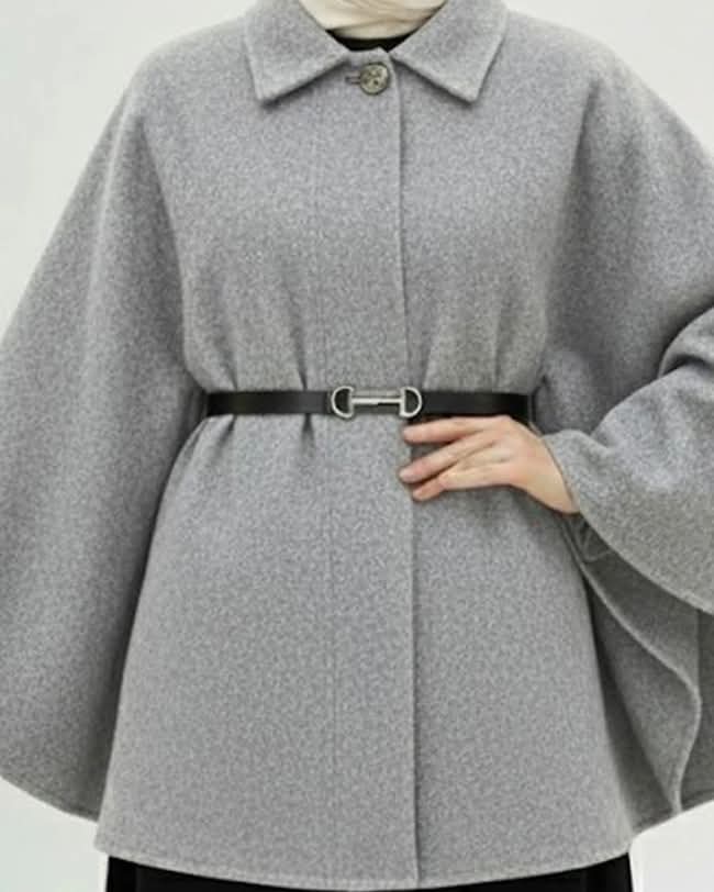 Elegantni kašmir pončo - Image 3