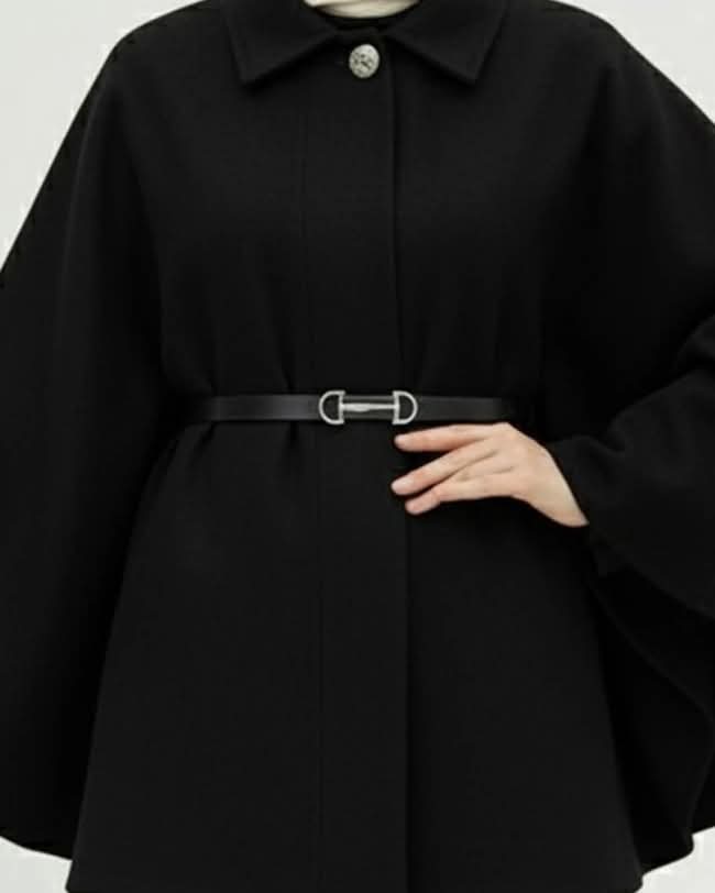 Elegantni kašmir pončo - Image 4