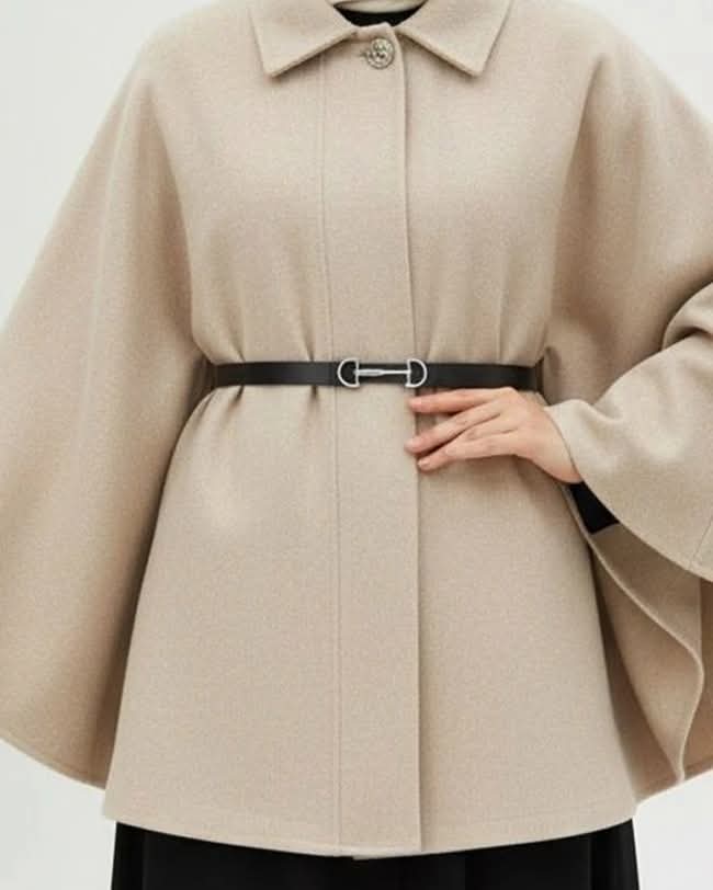 Elegantni kašmir pončo - Image 7