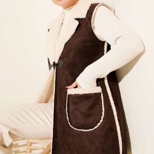 Prsluk od plišane kože i krzna